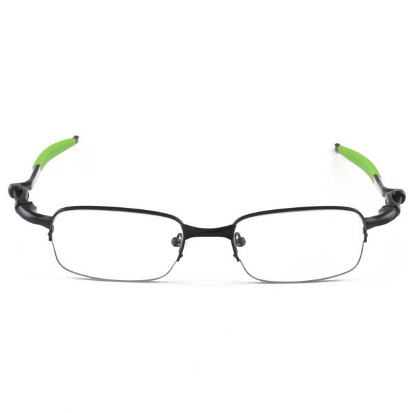 Armação de Óculos Retangular Coilover Molinha OX5043 Preto e Verde